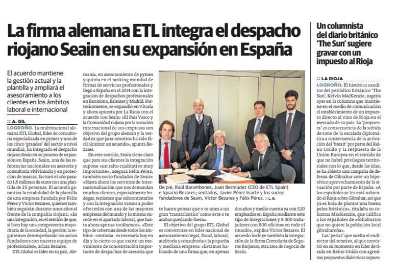 etl global integra a seain