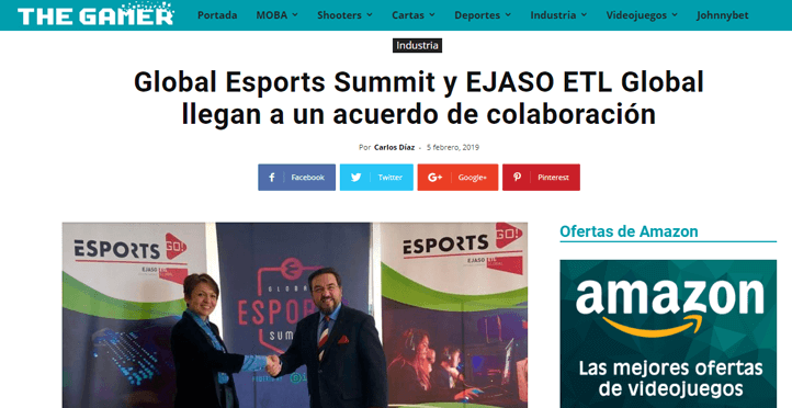 Global Esports Summit y EJASO ETL Global llegan a un acuerdo de colaboración