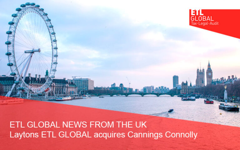 ETL GLOBAL NEWS FROM THE UK – Laytons ETL GLOBAL acquires Cannings Connolly